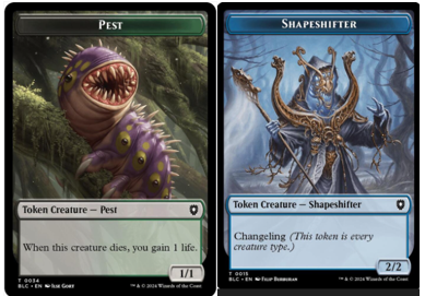 Pest (0034) // Shapeshifter (0015) Double-Sided Token